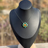 Orange Spiny and Sonoran Floral Cluster Necklace