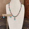 16" Mine 8 & Pink Conch Necklace w/ 5mm Pearls & 4x12mm Torpedo Pearls