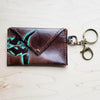 Sierra Credit Card Wallet - Turquoise Steer Head