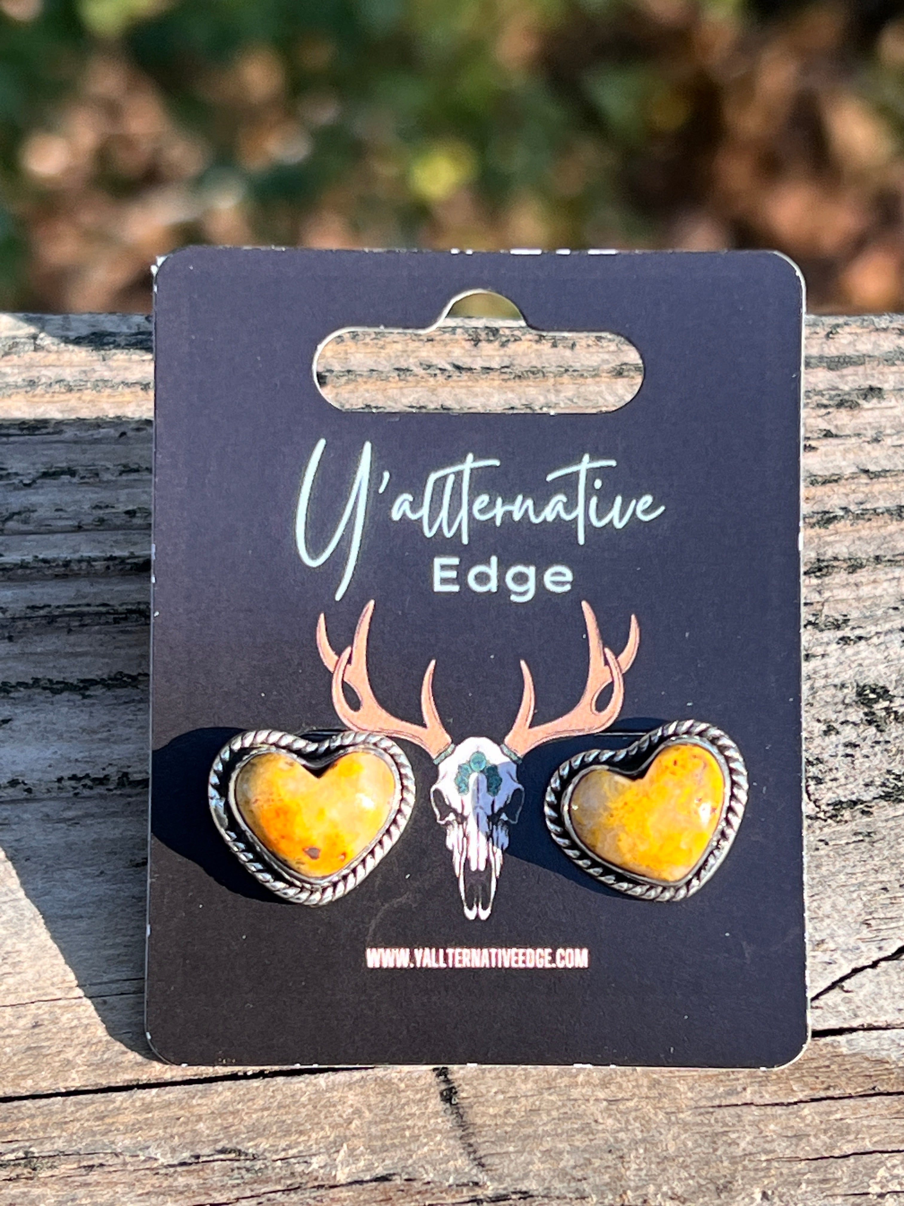 BumbleBee Heart Studs