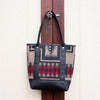 Pearl Wool and Leather Tote-Hawks & Doves -Red Harding- DOORBUSTER RETAIL $250