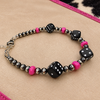 6.25+2" Black Dice Bracelet
