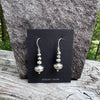 Sterling Silver Handmade Navajo Pearl Earrings-Dorinda Mariano