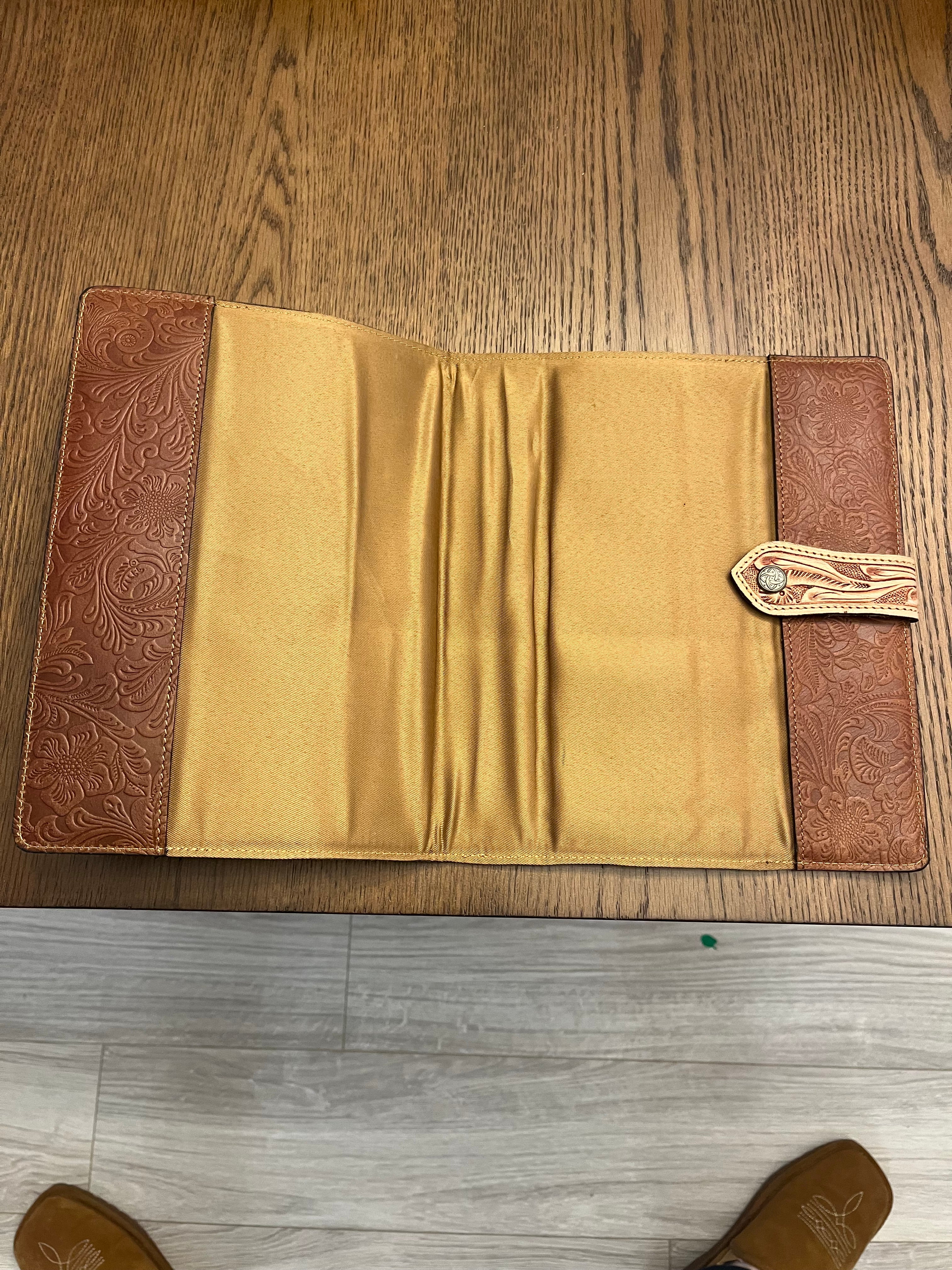 Tooled Cowhide Bible Cover