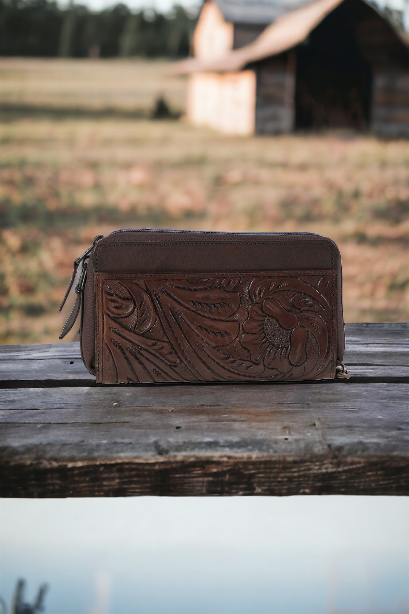 Tilly’s Tooled Leather Organizer Wallet by STS Ranchwear