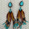 Whitewater Hand-Beaded Native Earrings