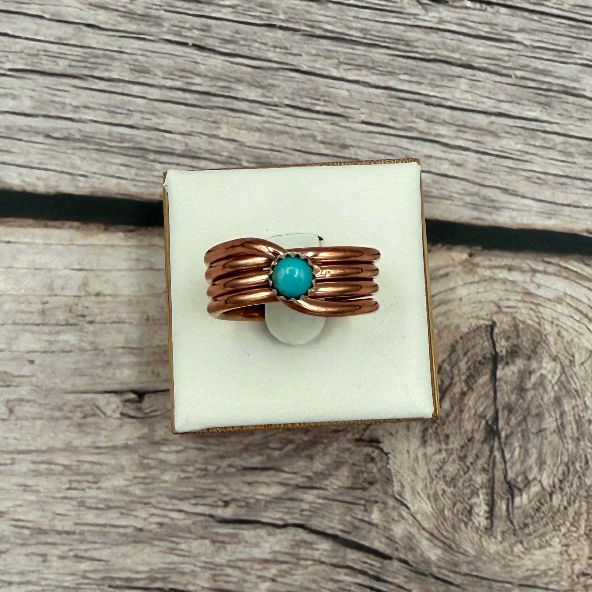 Solid Copper & Kingman Ring- Yolanda Skeets- $30 DEAL