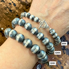 Hand Strung Sterling Pearl Stretch  Bracelets - Native Hand Finished & Strung