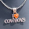 I ❤️ Cowboys Spiny Oyster Pendant