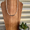 Peach Freshwater Pearl & Navajo Finished Pearl Choker-16.5”