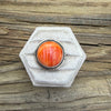 Orange Spiny Eli Skeets Ring- 5.5