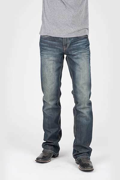 Tin Haul Men's Corded Deco Pocket 'Jagger' Boot Cut Jeans: