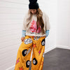 She's So Lucky Wide-Leg Satin Pants
