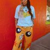 She's So Lucky Wide-Leg Satin Pants