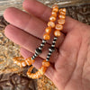 Terracotta Freshwater Pearl & Navajo Finished Pearl Choker