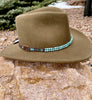 Turquoise & Arrow Hatband: Whiskey Bronze