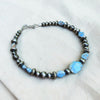 Golden Hunk Sterling Clasp Bracelet- 7.5”