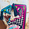 Pink Rocker Large Zippered Wallet