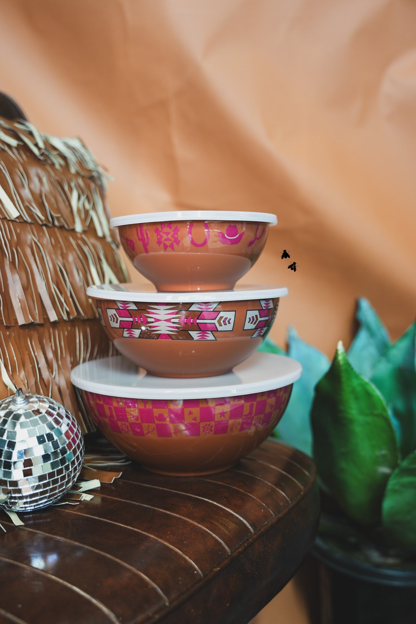 Super Fly Nesting Bowls- Rust