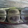 Large White Stone Vintage Cuff- Herman Lee