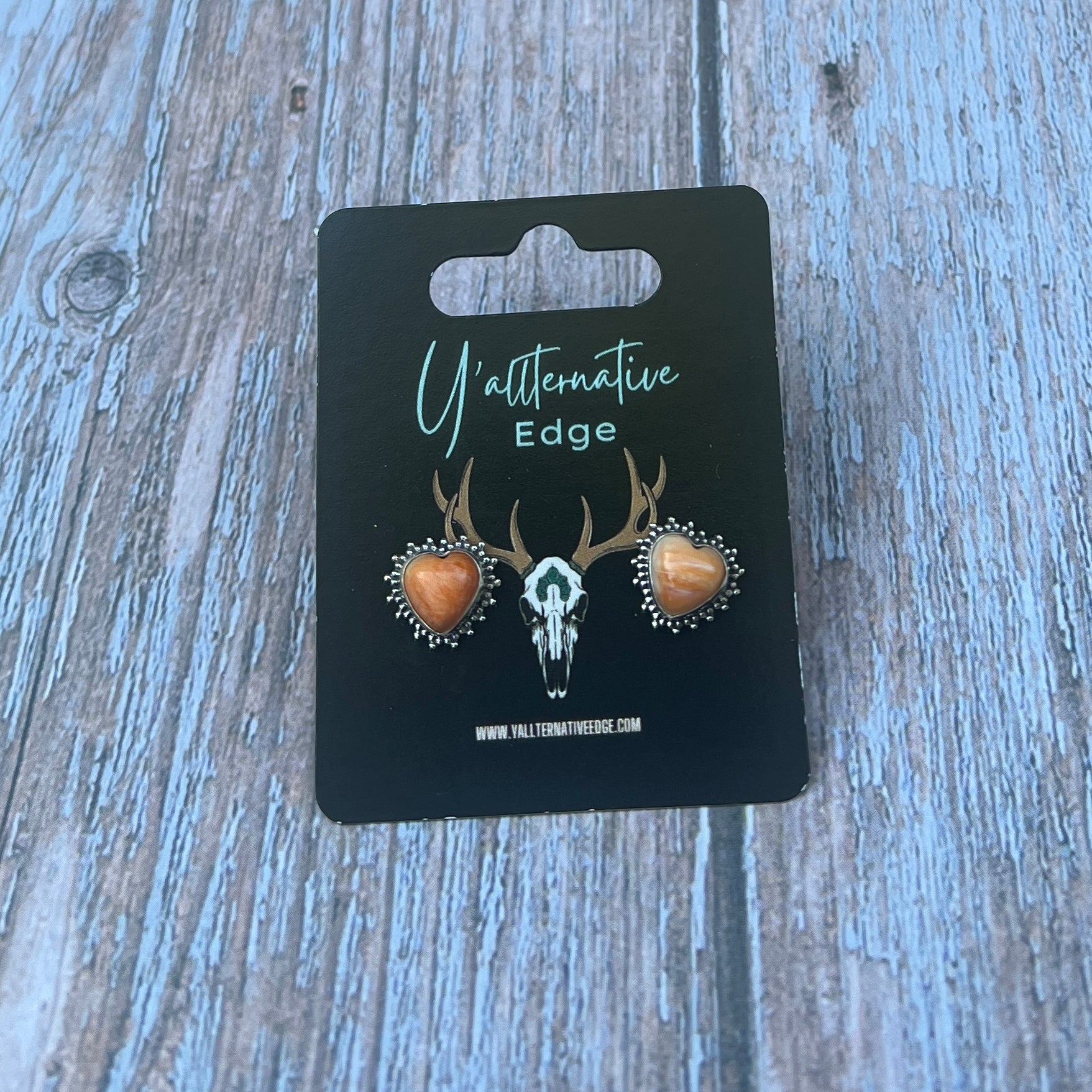 Spiny Oyster Heart Studs
