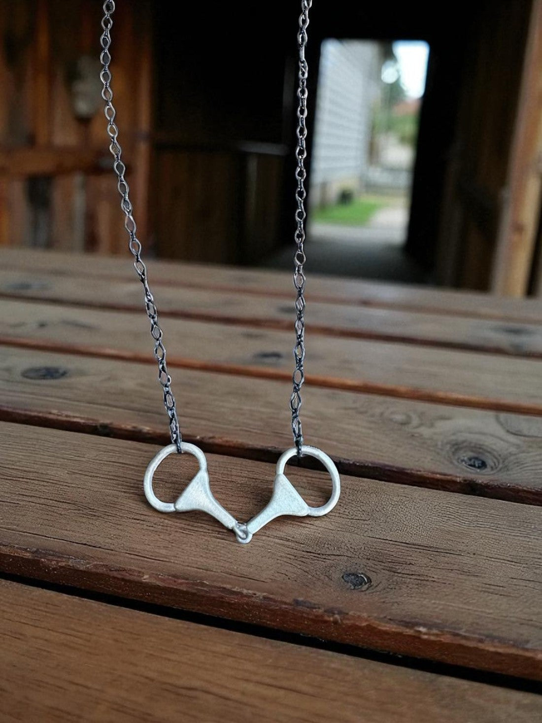Hada Collection – Silver Snaffle Bit Necklace