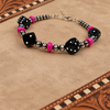 6.25+2" Black Dice Bracelet