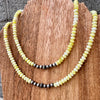 Serpentine & Navajo Finished Pearl Layering Necklace-18”