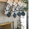 Brown Cowhide Christmas Stockings