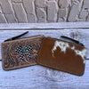 Check-it BowTooled & Cowhide Coin Pouch