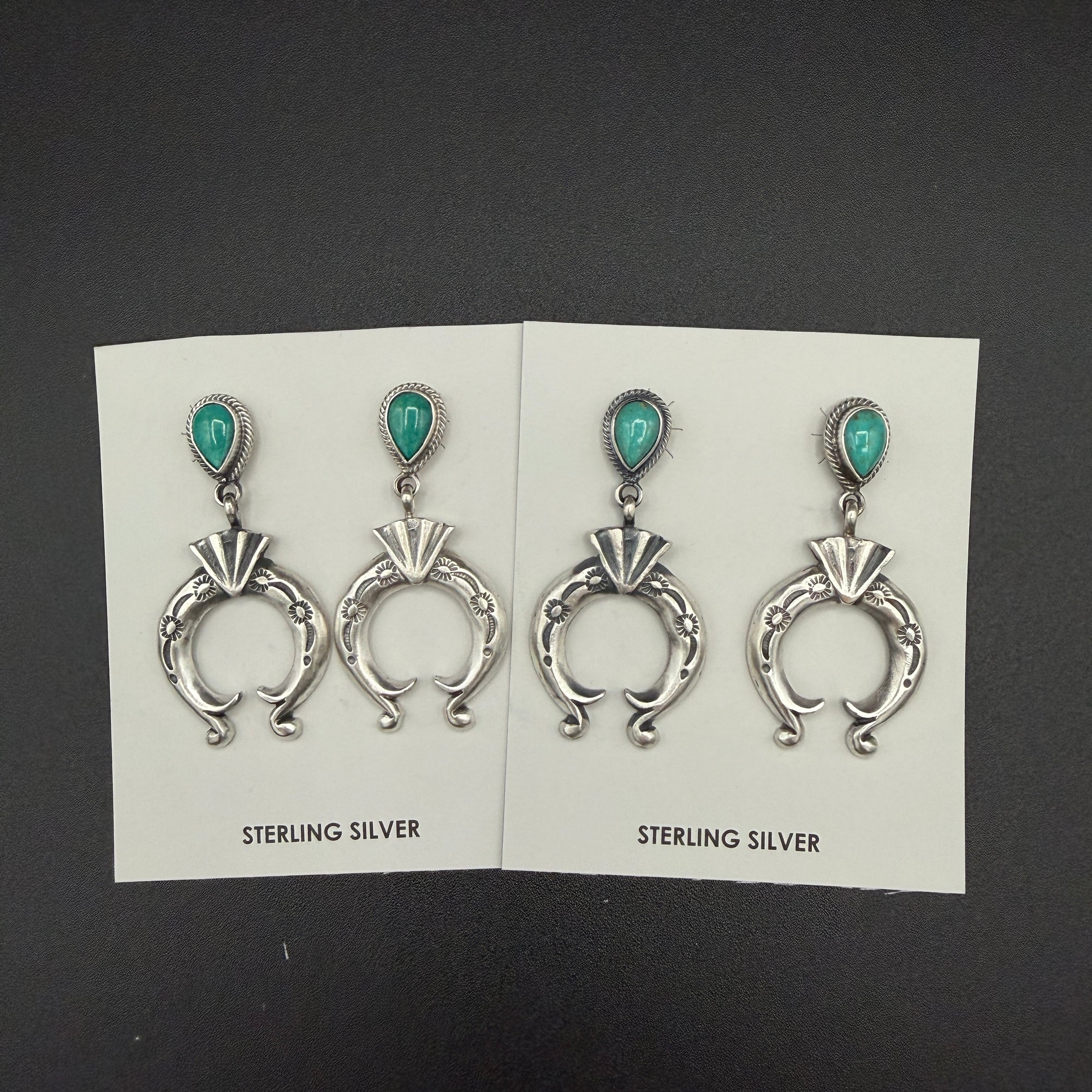 Sleeping Beauty Sterling Drop Earrings – by Verley Betone