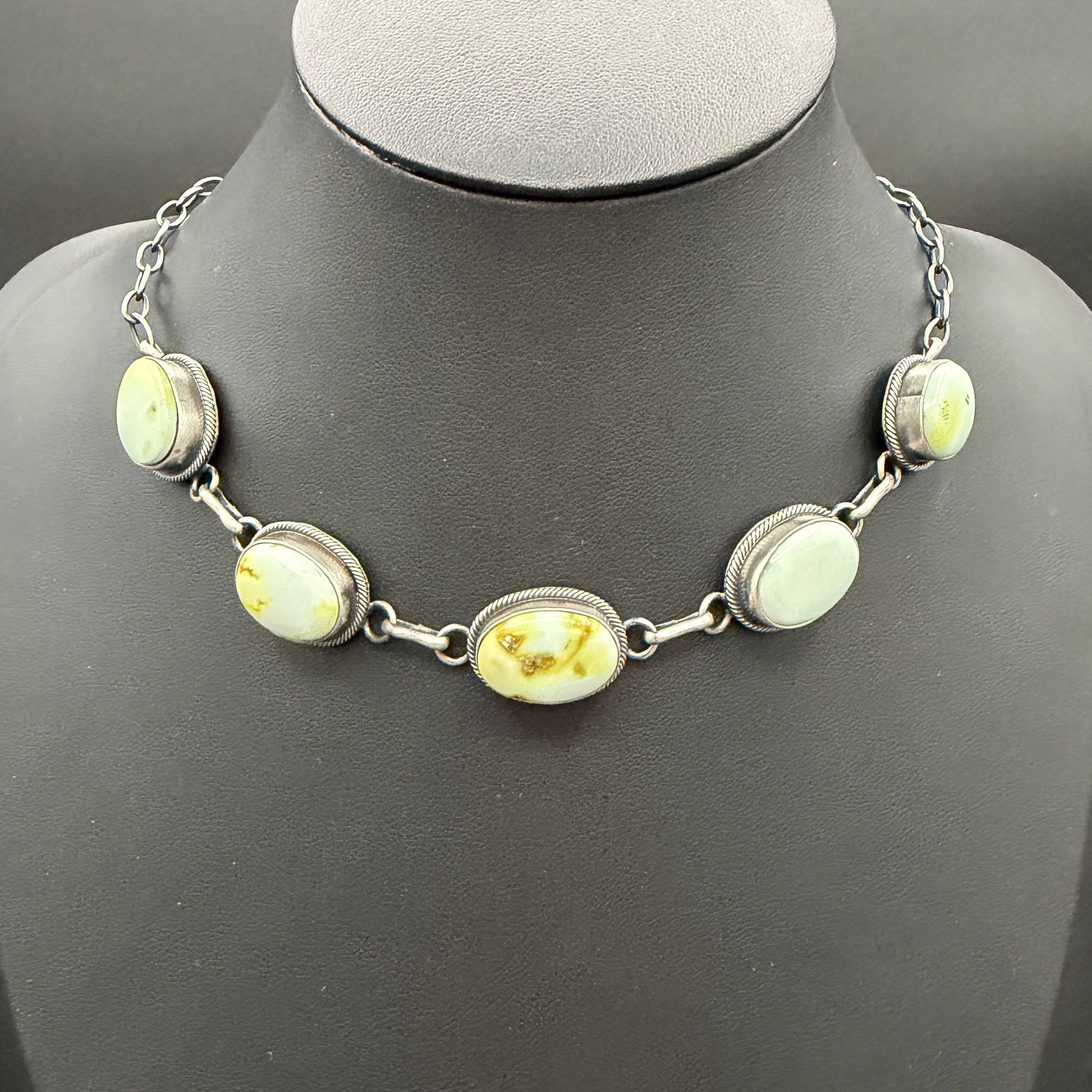 Chunky Palomino Choker – Sterling Silver By Scott Skeets