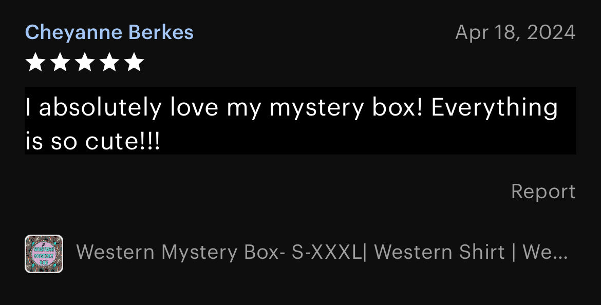 Western Mystery Box- Etsy Bestseller!