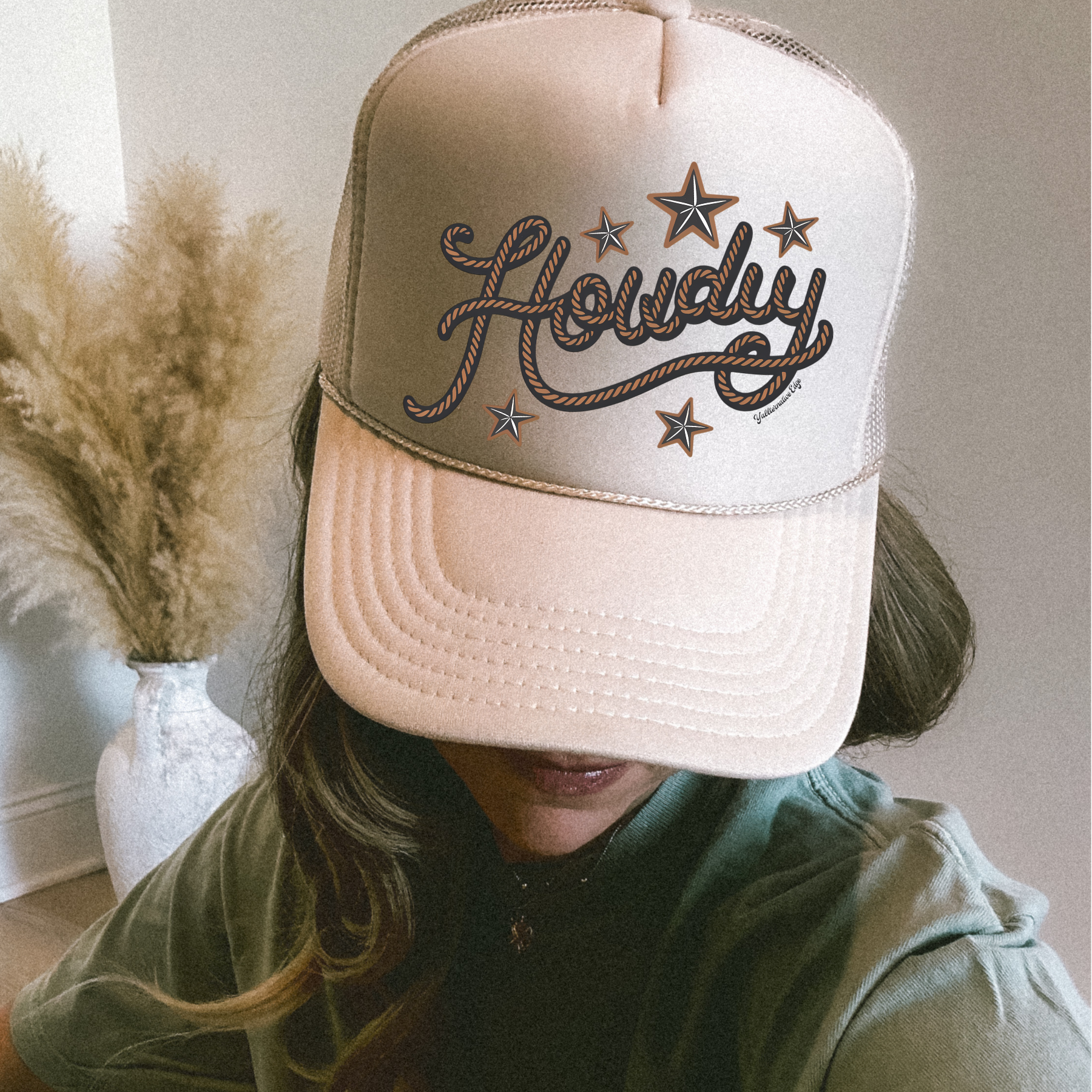 Howdy Khaki Trucker
