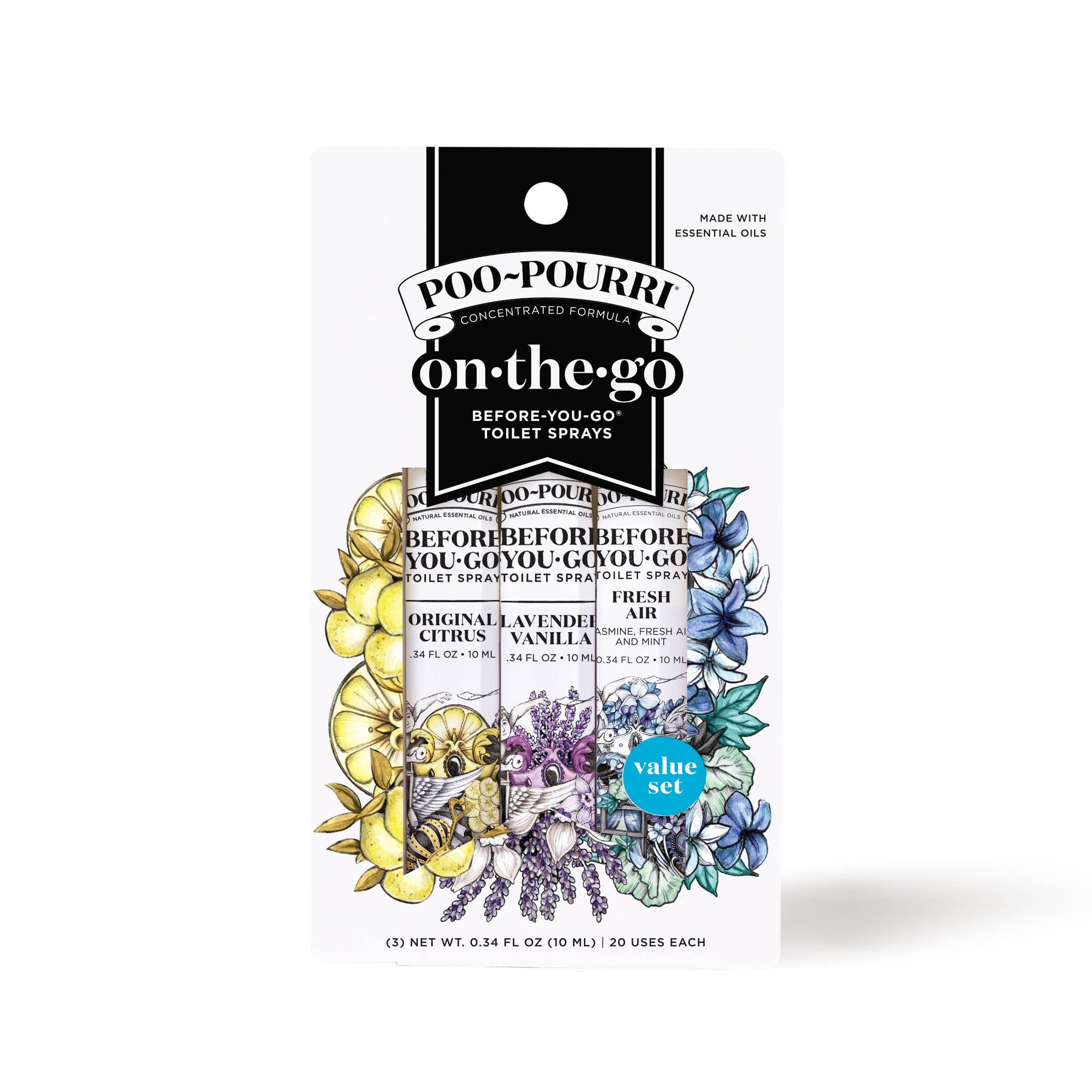 Poo~Pourri On-The-Go 3 pack Originals