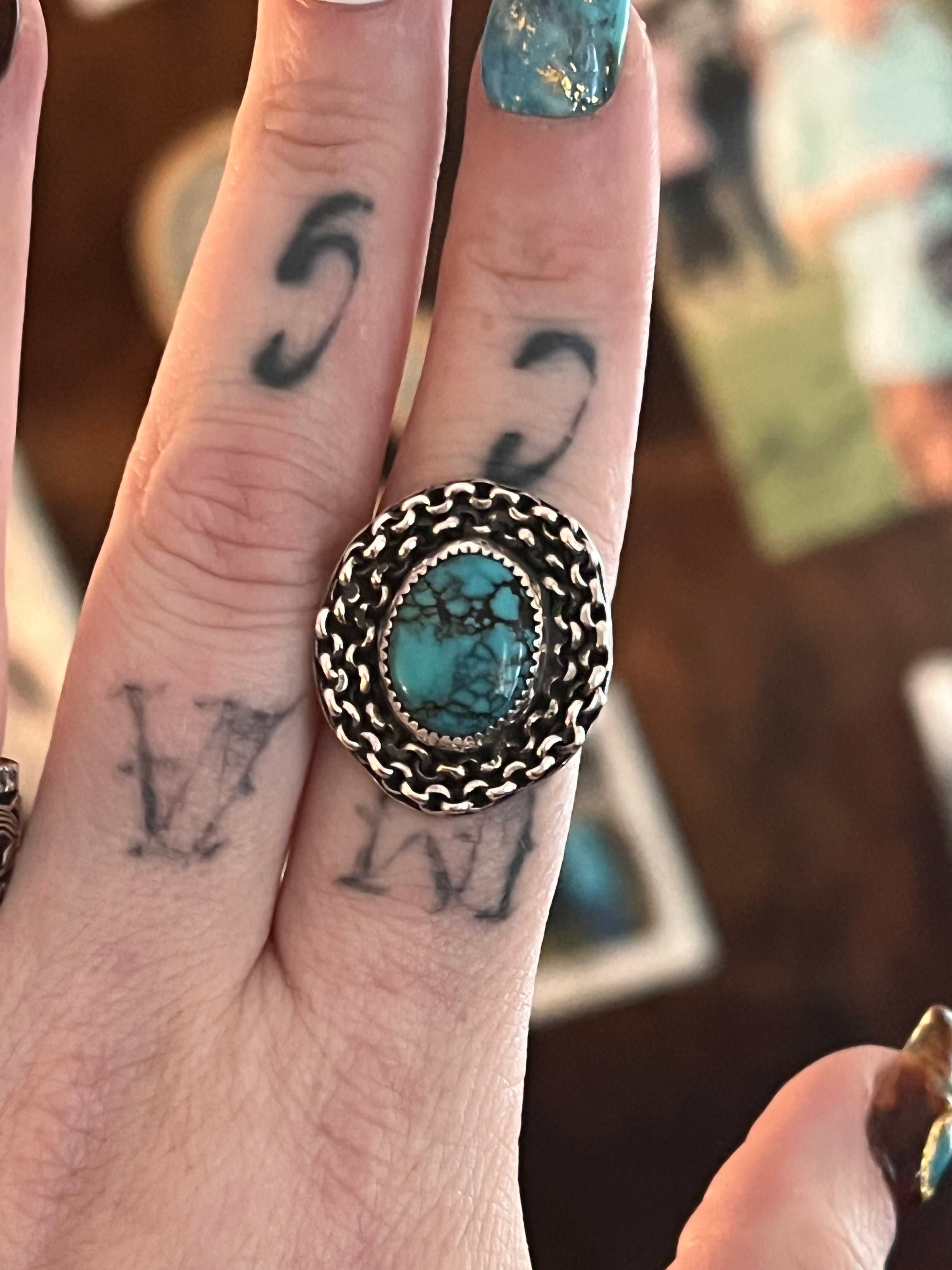 Chain Gang Kingsman Turquoise Ring-8