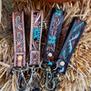 Hand Tooled Leather Key-Fobs
