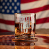 Deer Hunter American Flag - Whiskey Glass