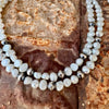 Freshwater Pearl & Navajo Finished Pearl Statement Necklace-18”