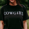 Cowgirl Sequins 3D Embroidery Tee