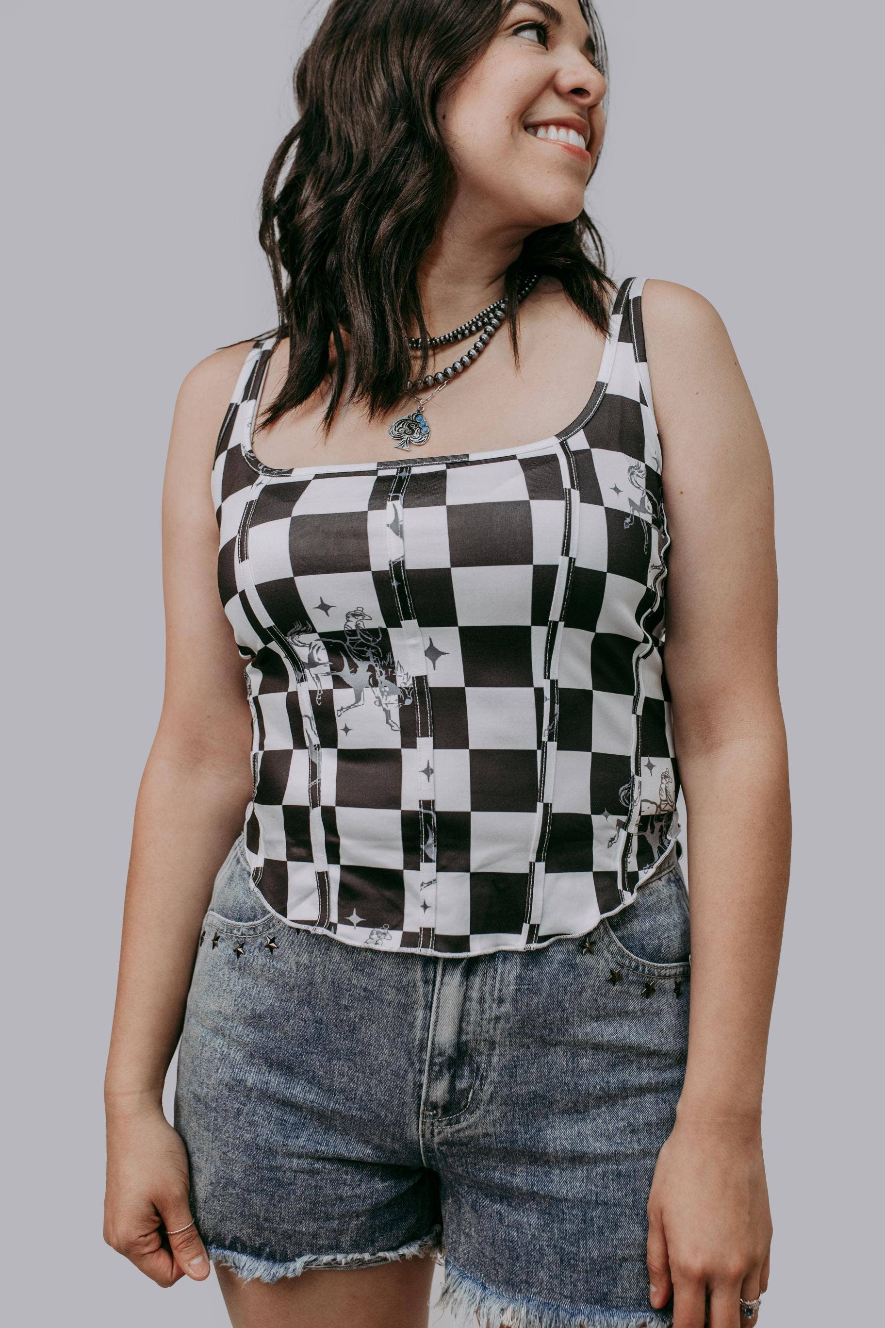 Checkered Corset