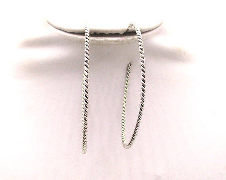 Western Twist 3” XL Hoop Earrings