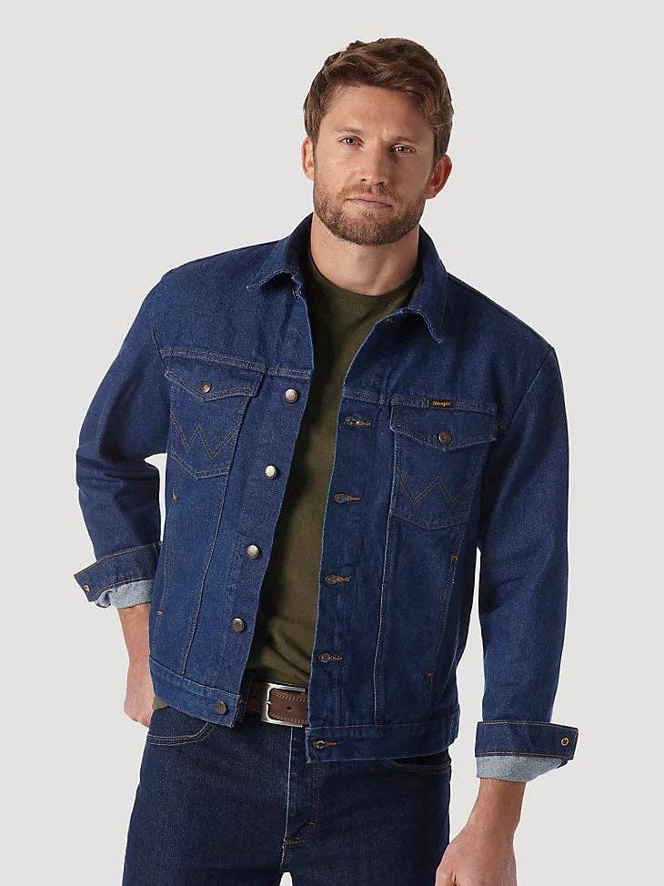 Wrangler® Unlined Denim Jacket- Antique Indigo- TALL