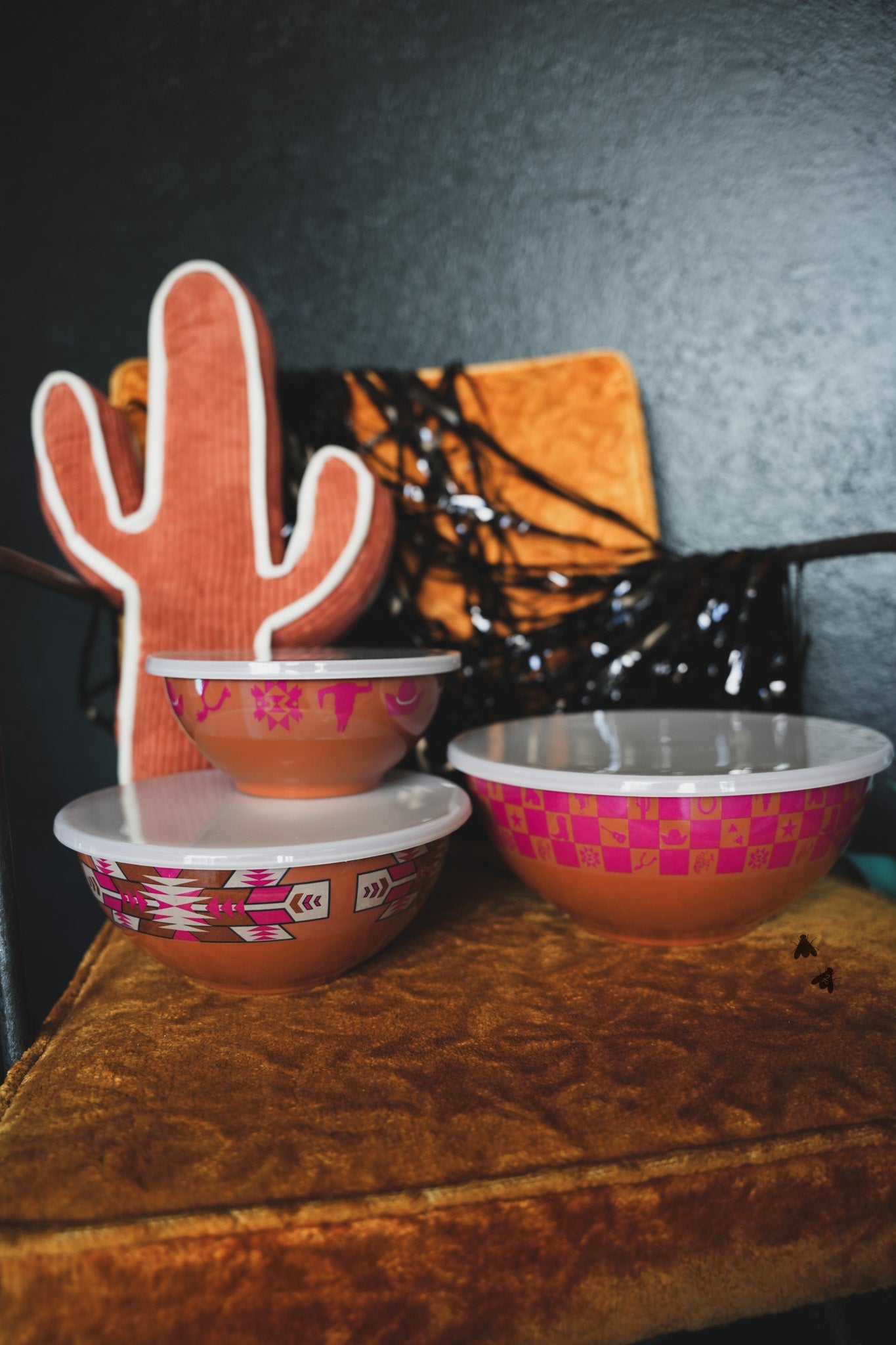 Super Fly Nesting Bowls- Rust