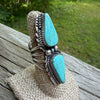 2-Stone Kingman Heavy Crawler Ring - Size 7
By G. Boyd