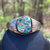 Vintage Marcella James Gold Inlay Cuff