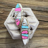 Cotton Candy Inlay Ring – Navajo Artist Brandon Eticty (7&8)