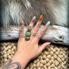 Sonoran Gold Adjustable 3 Stone Statement Ring- Boyd Joseph Ashley