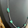 Kingman Nugget & Sterling Desert Pearls- 20”