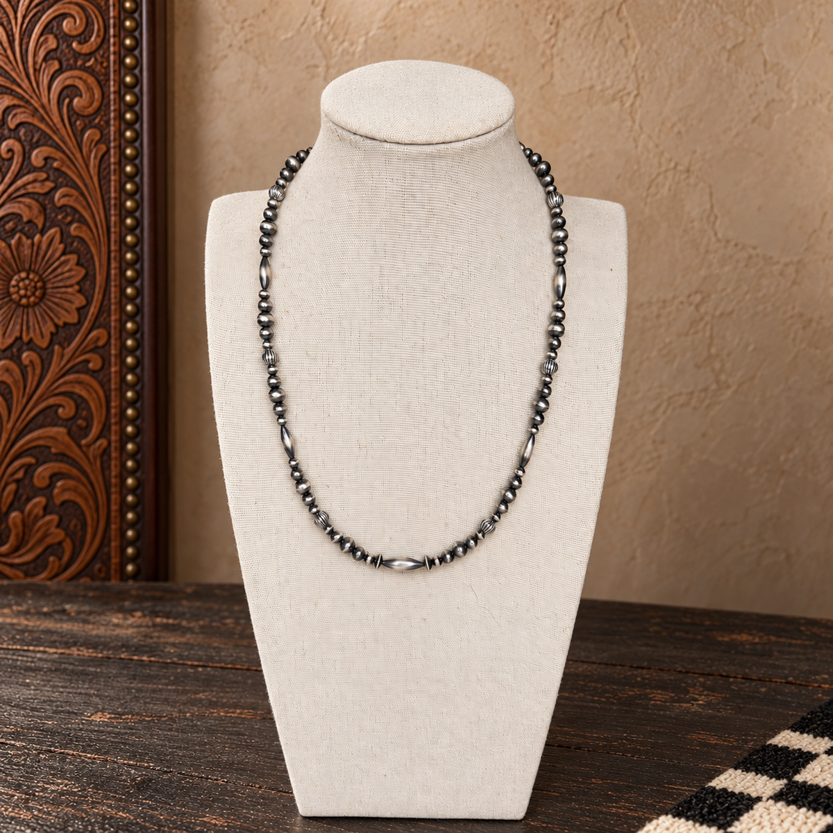 Torpedo & Pumpkin Pearl Necklace- Choice of Length